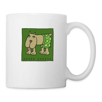 Boxershorts - Tasse - Weiß - Rechts