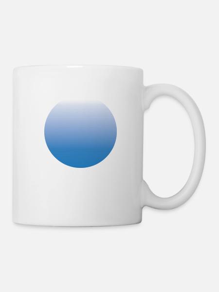 Sun blue with gradient 02 - Mug - white