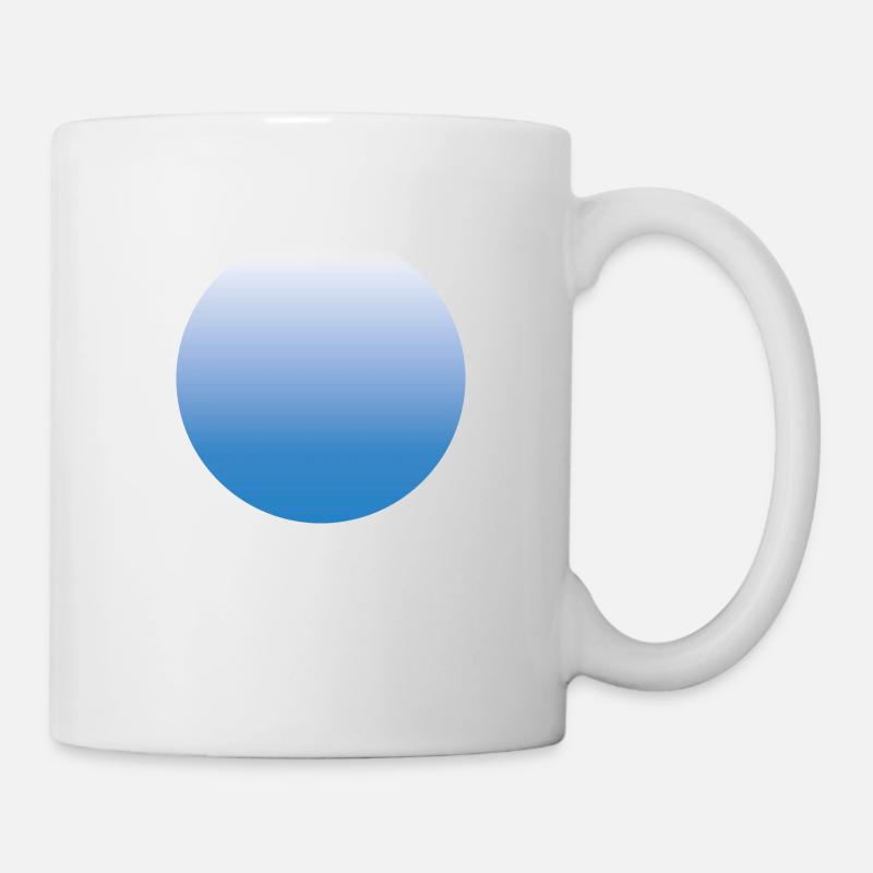 Soleil bleu avec dégradé 02 - Mug blanc - blanc