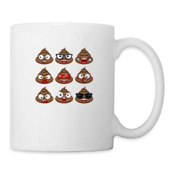 Poop emojis - Mug - white - Right