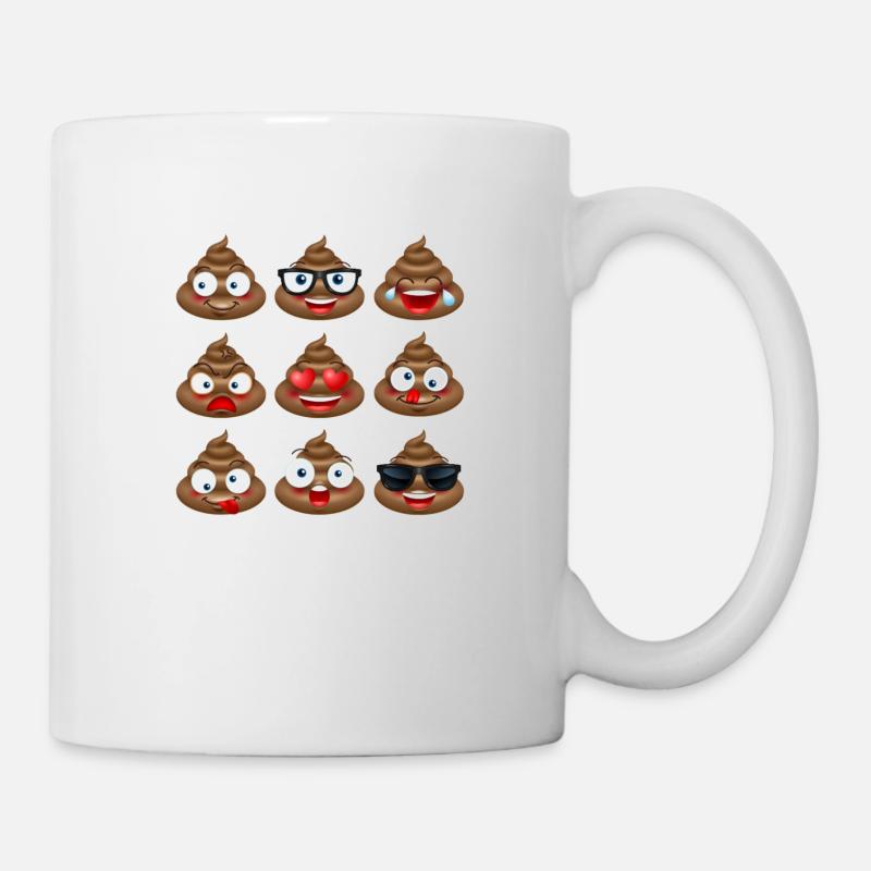Emojis caca - Mug blanc - blanc
