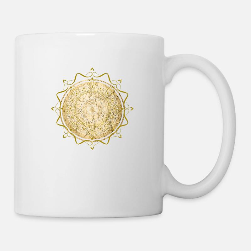 mandala bouddhisme spiritualité - Mug blanc - blanc