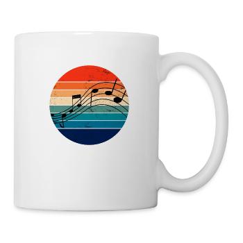 music retro - Mug - white - Right