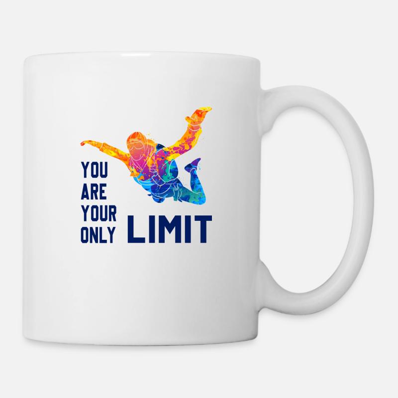 Skydive Skydiver Skydiver Freefall - Mug - white