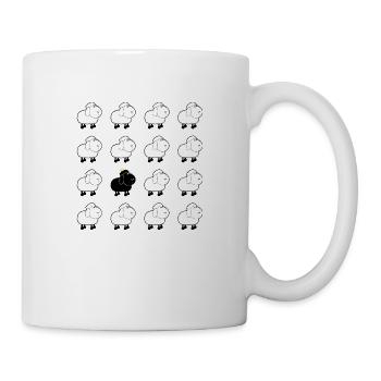 Black sheep -Design par Tonifilm - Mug blanc - blanc - Droite