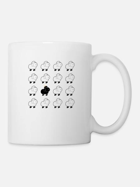 Black sheep -Design von Tonifilm - Tasse - Weiß