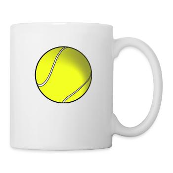 Tennisball - Tasse - Weiß - Rechts