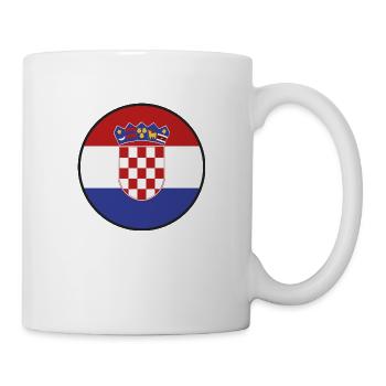 Croatie Drapeau Hrvatska Pays Croatia Kroate Déco - Mug blanc - blanc - Droite