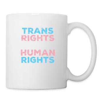 Trans Rights Are Human Rights LGBT Pride - Mug blanc - blanc - Droite