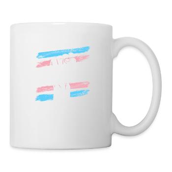 LGBT Transgender Flag Fist - Mug - white - Right