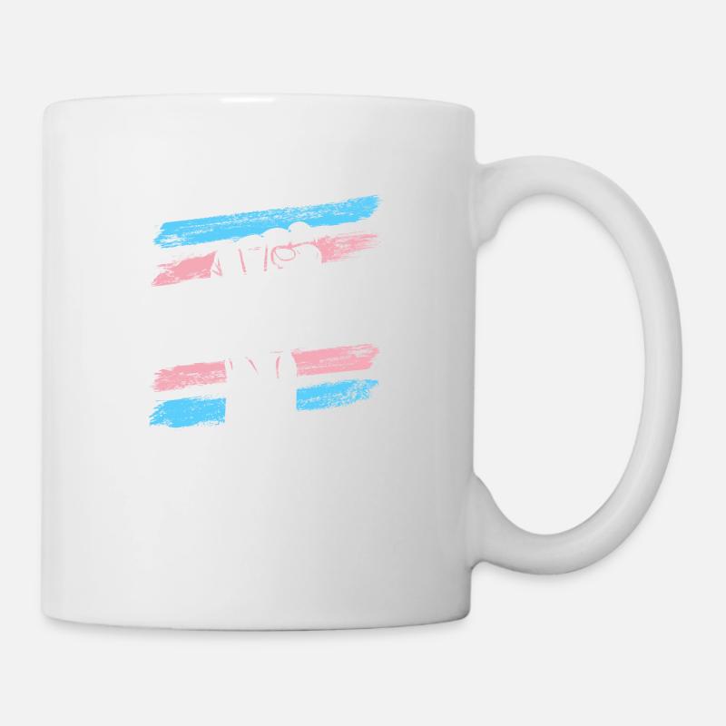 LGBT Drapeau transgenre Faust - Mug blanc - blanc