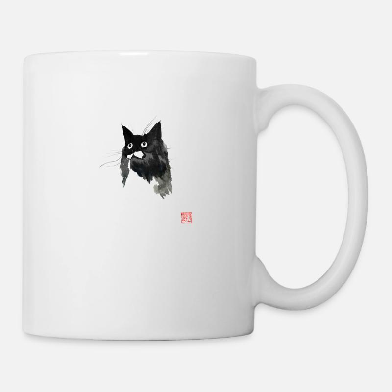 black and white - Mug blanc - blanc