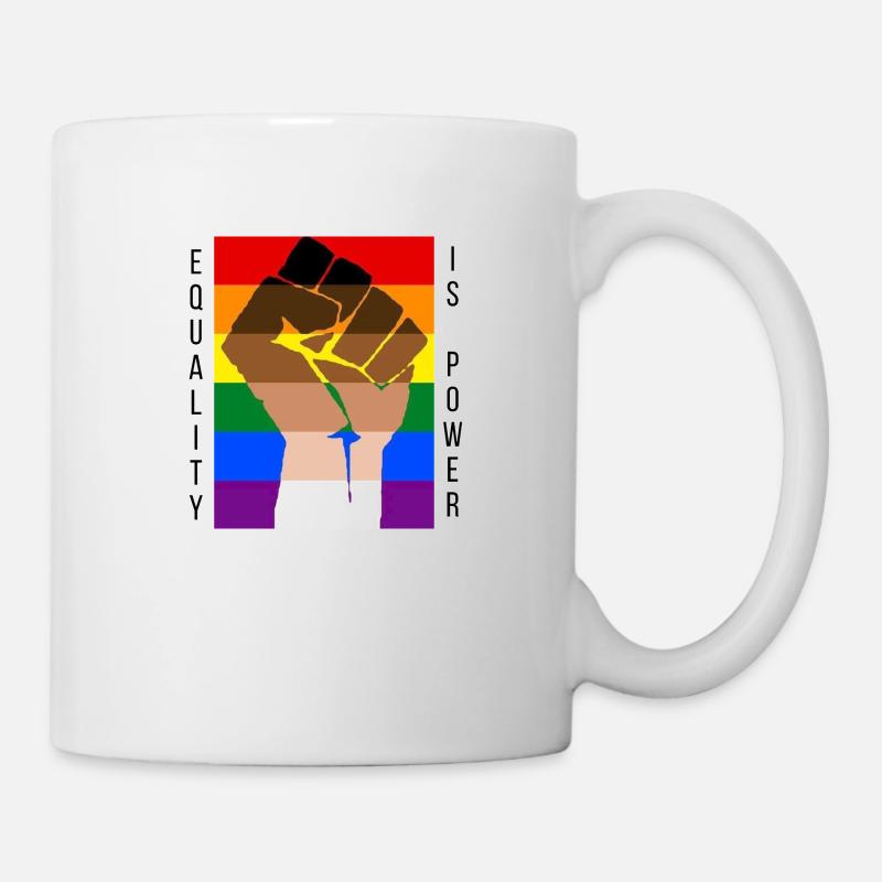 Égalité LGBT BLM - Mug blanc - blanc