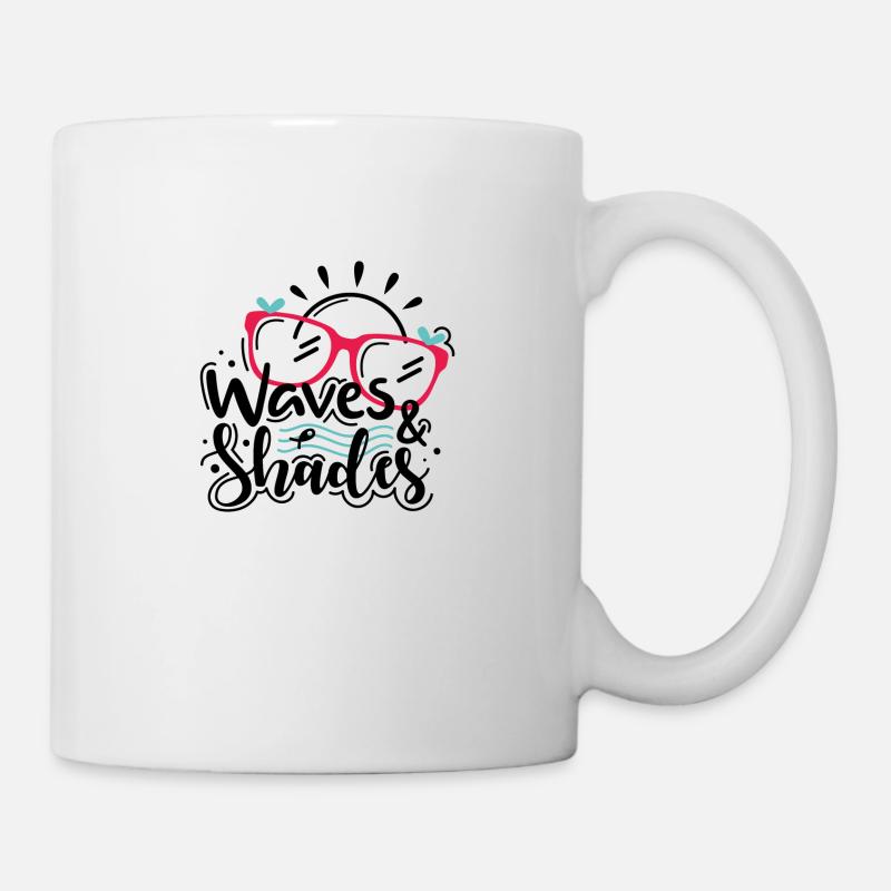 Waves And Shades - Mug blanc - blanc