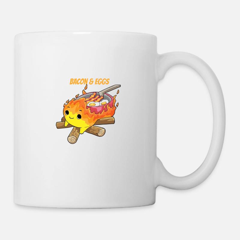 Calcifers Bacon and Egg Cook Food Lover - Mug blanc - blanc