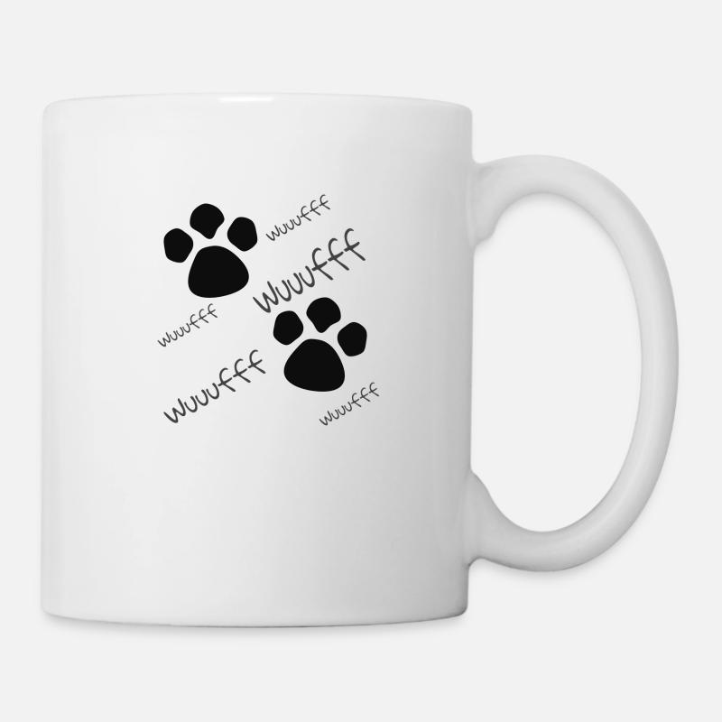 Hunde Pfoten Mädchen jungen und Baby Pullover - Tasse - Weiß