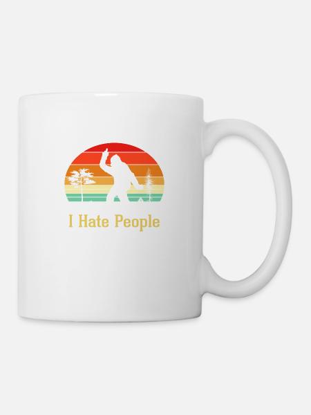 I hate People - Tasse - Weiß