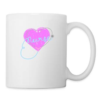 Krankenschwester Leben Krankenpflege Klinisches - Tasse - Weiß - Rechts