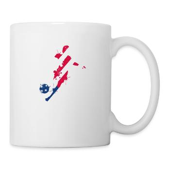 Fußball der US-Nationalmannschaft Fußball - Tasse - Weiß - Rechts