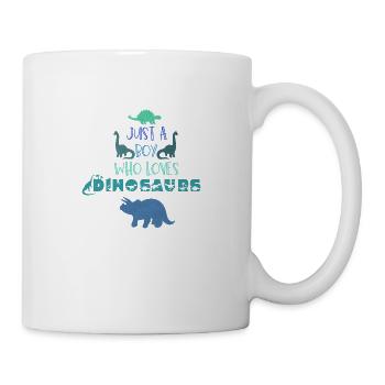 Juste un garçon qui aime les dinosaures - Mug blanc - blanc - Droite