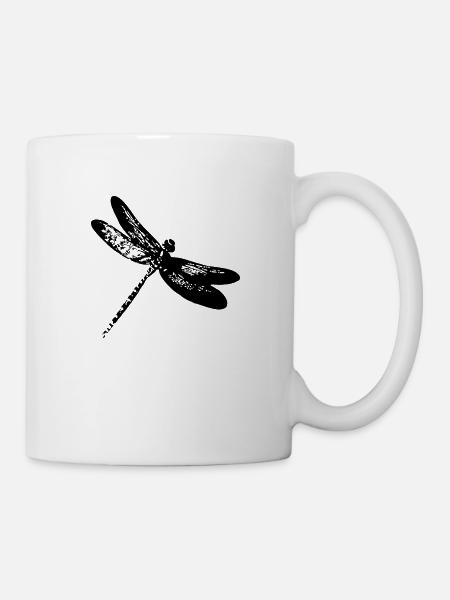 Dragonfly - Choose your Colour - Mug - white