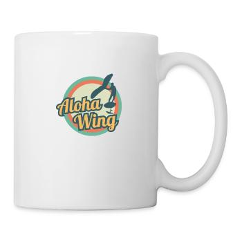 Wing Foiling Aloha Wingsurf cadeau hawaïen - Mug blanc - blanc - Droite