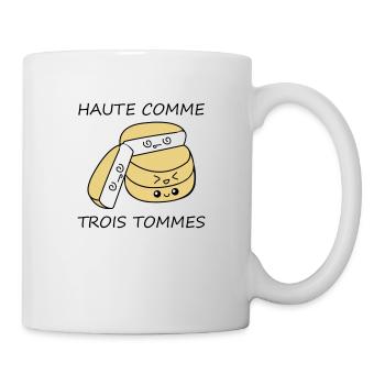 Haute comme trois tommes - Mug blanc - blanc - Droite