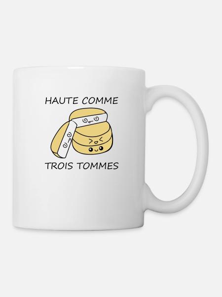 Haute comme trois tommes - Mug blanc - blanc