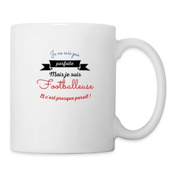 12 - Mais je suis footballeuse - Mug blanc - blanc - Droite