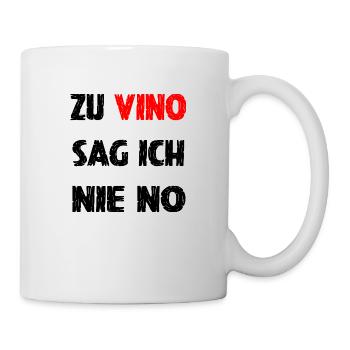 Vino Wein Wein Beer - Tasse - Weiß - Rechts