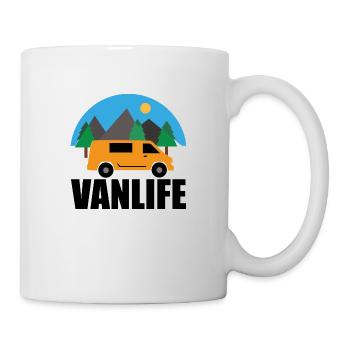 VAN LIFE - Berg - VAN Orange - Tasse - Weiß - Rechts