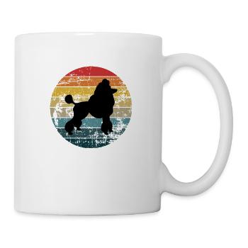 Caniche - Mug blanc - blanc - Droite