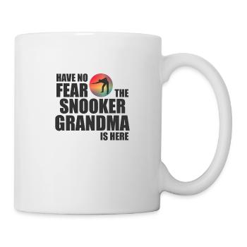 Die Snooker Oma - Tasse - Weiß - Rechts