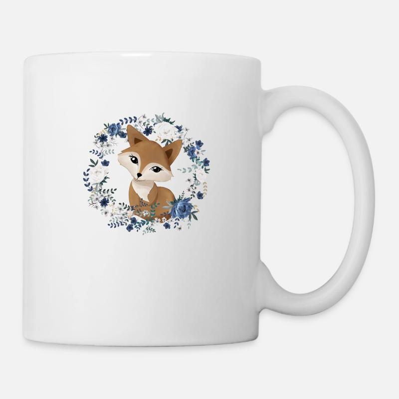 Flower fox - Mug - white