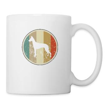 Podenco Windhund - Tasse - Weiß - Rechts