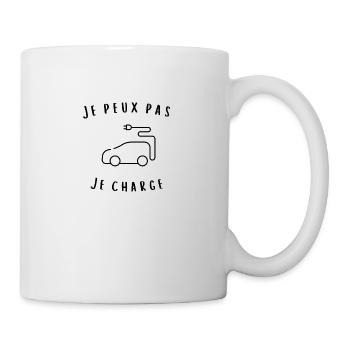 Je peux pas je charge - Mug blanc - blanc - Droite