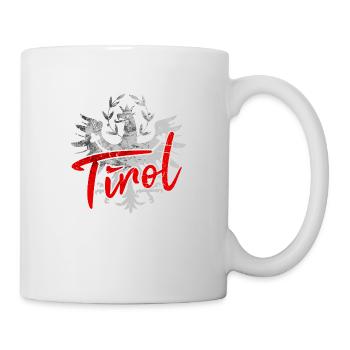 Tirol Tiroler Adler Wappen Retro - Tasse - Weiß - Rechts