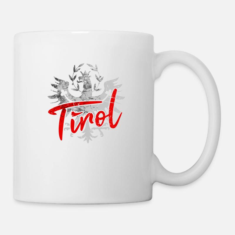 Tirol Tiroler Adler Wappen Retro - Tasse - Weiß