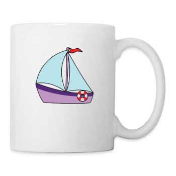 Segelboot - Tasse - Weiß - Rechts