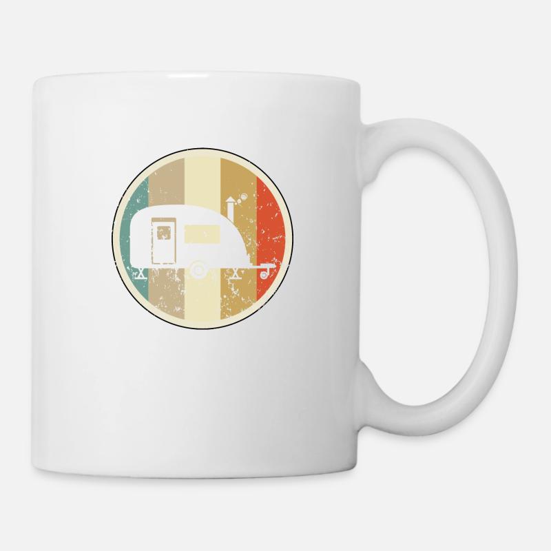 Wohnwagen Camping - Tasse - Weiß