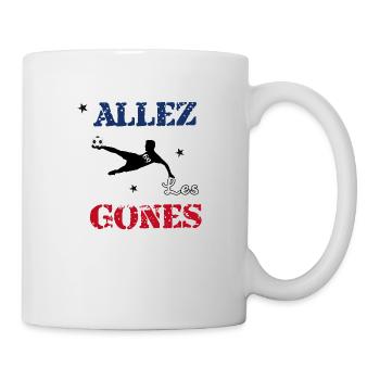 Allez les gones - Mug blanc - blanc - Droite