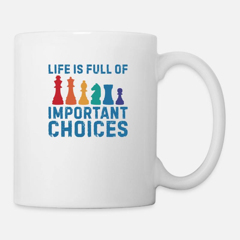 Important choices Chess Think Chess Master - Mug - white