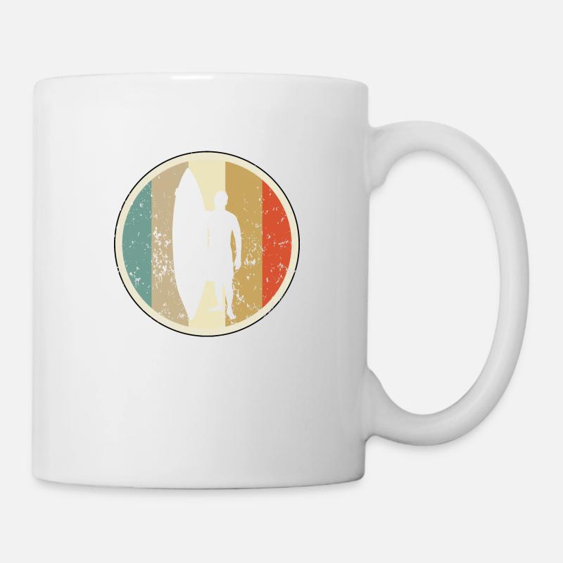 Surfen Surfer Surfbrett - Tasse - Weiß