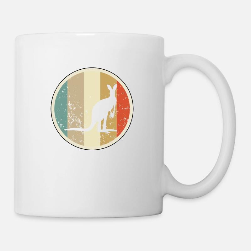 Känguru Australien - Tasse - Weiß
