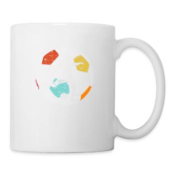Vintage Fußball Fußballer - Tasse - Weiß - Rechts