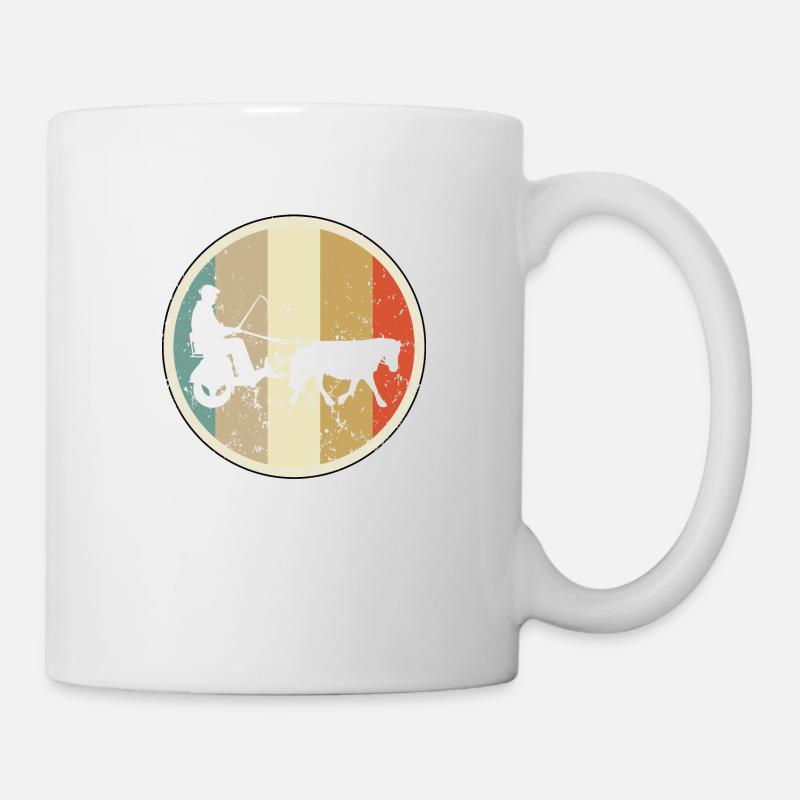 Pferdekutsche Kutsche Kutscher Pferdekarren - Tasse - Weiß