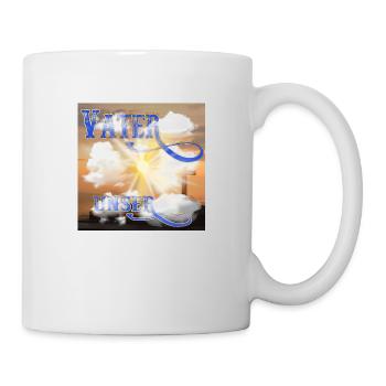 VATER UNSER - Sonnenschein Kreuz Wolken Meer - Tasse - Weiß - Rechts