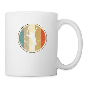 Tennisspieler Tennis - Tasse - Weiß - Rechts
