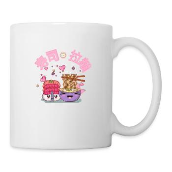 Ramen mit Sushi -so lecker und so niedlich! - Tasse - Weiß - Rechts