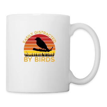 Easily Distracted By Birds - Mug - white - Right